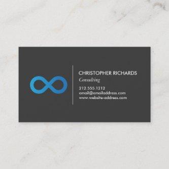 Professional Infinity Symbol in Blue