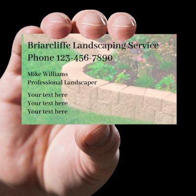 Professional Landscaper Background