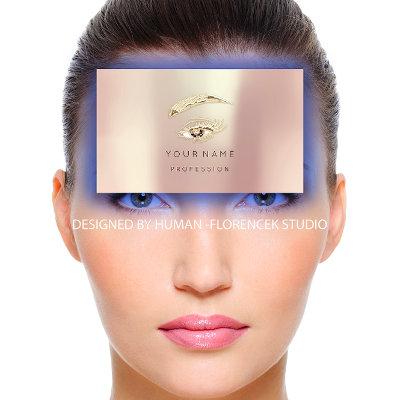 Professional Lashes Brows Makeup Logo Gold Rose QR