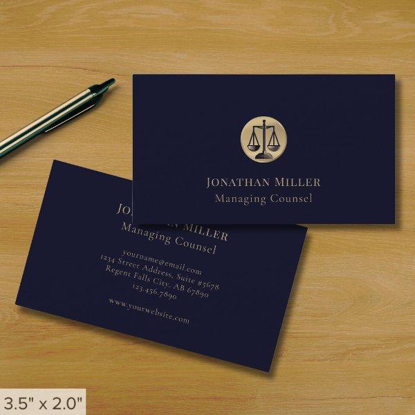 Professional Lawyer  with Gold Emblem