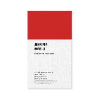 Professional linen minimalist red white plain