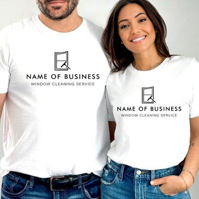 Professional Logo Window Cleaning Service T-Shirt