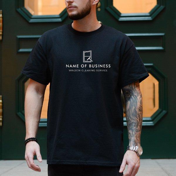Professional Logo Window Cleaning Service T-Shirt