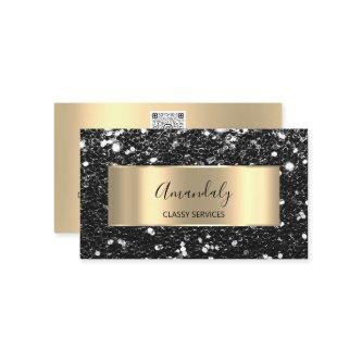 Professional Luxury Gold Glitter Back Frame Busine