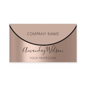 Professional Makeup Artist Rose Modern Elegant