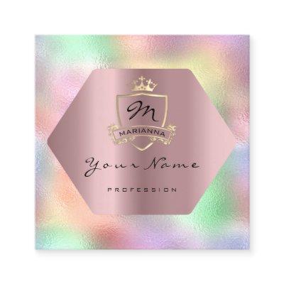 Professional Makeup Artist Royal Monogram Frame Square