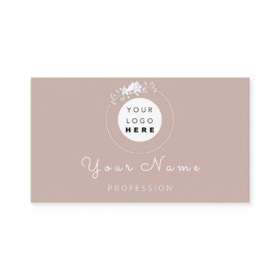 Professional Makeup Hair Wax Lashes Rose Blush Appointment Card