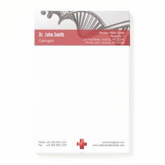 Professional Medical 3D Symbol Cross DNA Post-it Notes