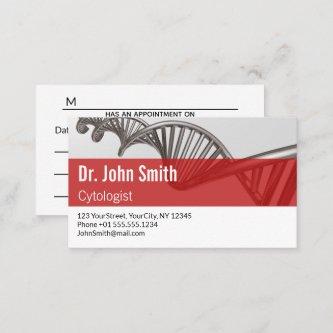 Professional Medical Science DNA Strand Appointmen Appointment Card