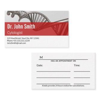 Professional Medical Science DNA Strand Appointmen Appointment Card