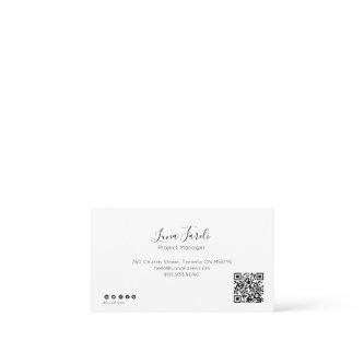 Professional Minimal Script QR CODE