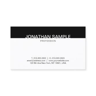 Professional Minimalist Black And White Elegant