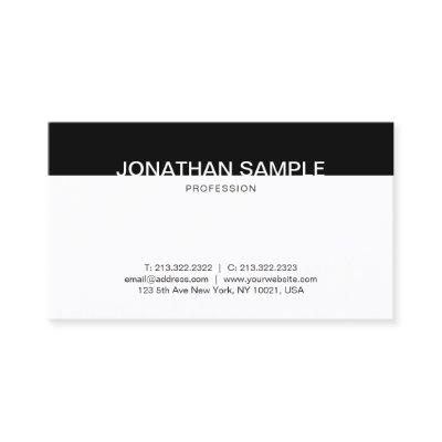 Professional Minimalist Black And White Elegant