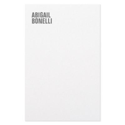 Professional minimalist bold modern gray white stationery