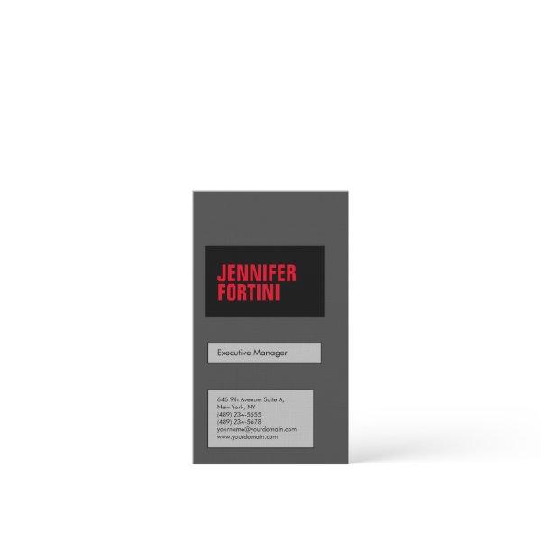 Professional minimalist bold modern grey black