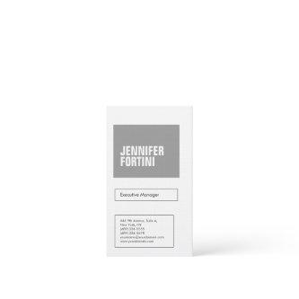 Professional minimalist bold modern grey white
