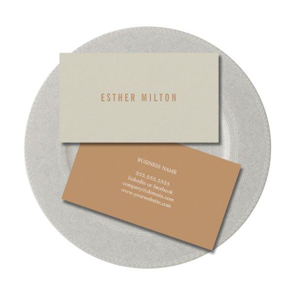 Professional Minimalist Brown Pastel Consultant