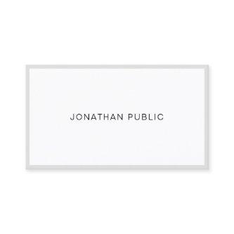Professional Minimalist Elegant Simple Plain Top
