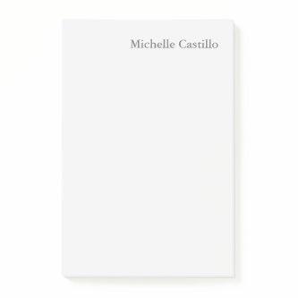 Professional Minimalist Light Grey Modern Post-it Notes