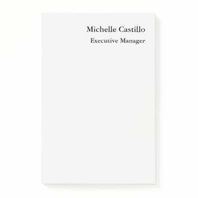 Professional Minimalist Light Grey Post-it Notes