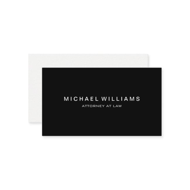 Professional Minimalist Modern Black