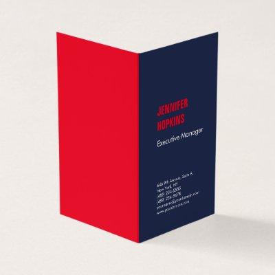 Professional minimalist modern blue red