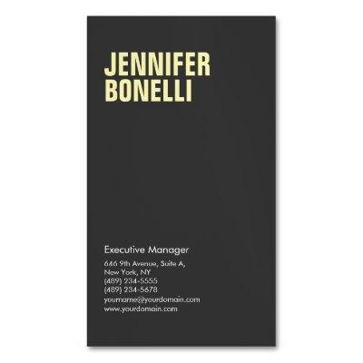 Professional minimalist modern bold black yellow  magnet