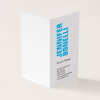 Professional minimalist modern bold blue white