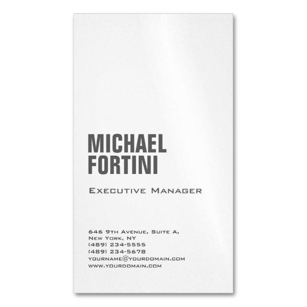 Professional minimalist modern bold plain  magnet