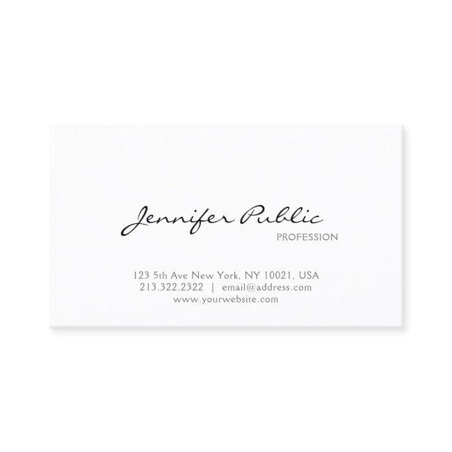Professional Minimalist Modern Chic Smart Plain