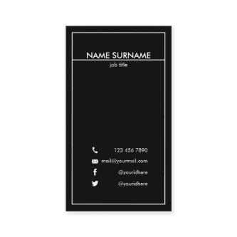 Professional Minimalist Modern Clean B&W Vertical