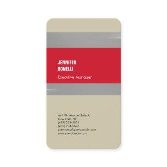 Professional minimalist modern red grey plain