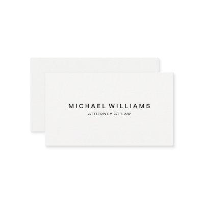 Professional Minimalist Modern White
