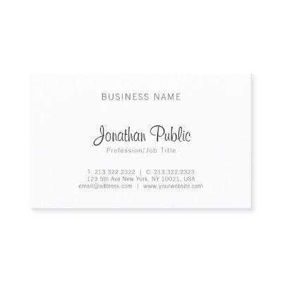 Professional Minimalist Plain Elegant Modern Sleek