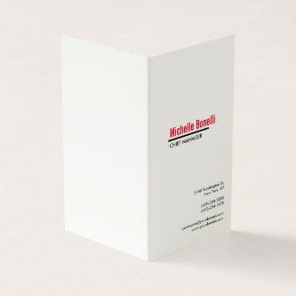 Professional Minimalist Simple White Modern Plain