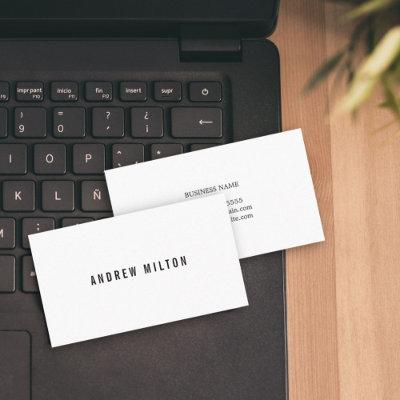Professional Minimalist White Consultant