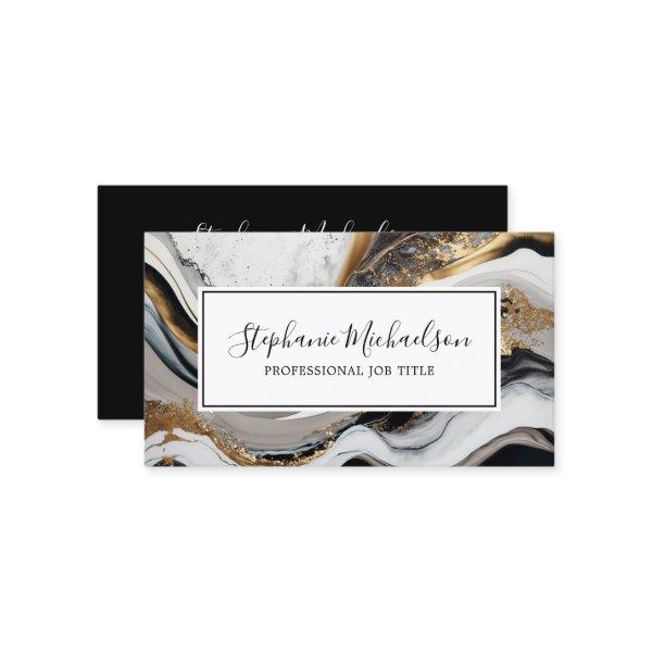 Professional Modern Black Gold Abstract