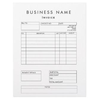 Professional Modern Business Invoice Letterhead