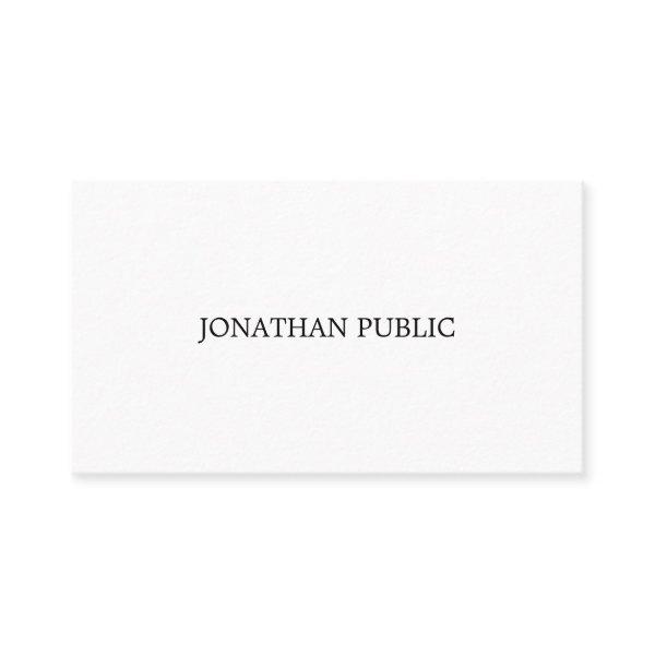 Professional Modern Clean Elegant Plain Trendy