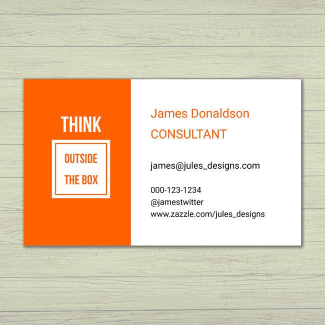 Professional modern consultant orange