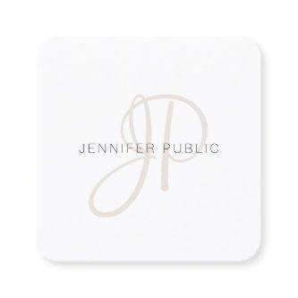 Professional Modern Design Elegant Monogram Square