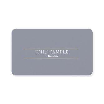 Professional Modern Design Grey Gold Elegant