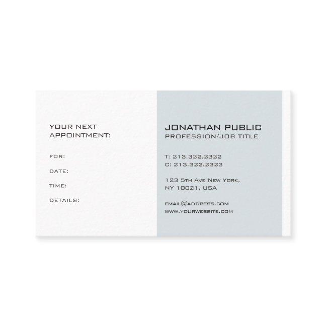 Professional Modern Elegant Appointment Reminder