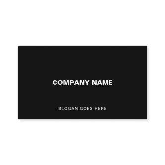 Professional Modern Elegant Black Simple Plain