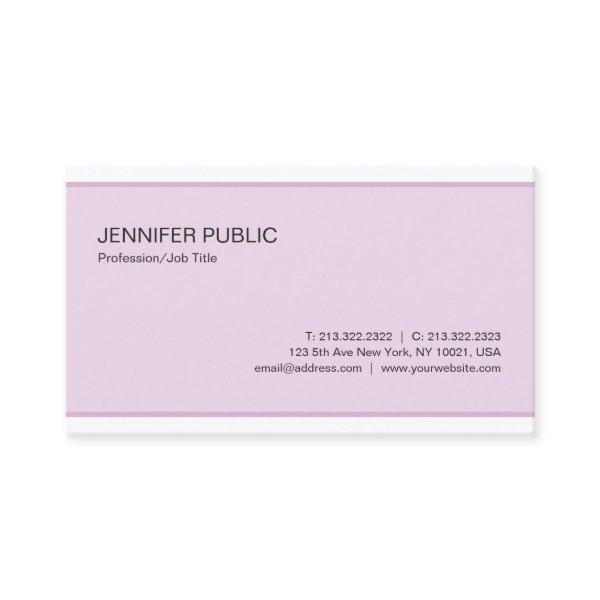 Professional Modern Elegant Color Clean Plain