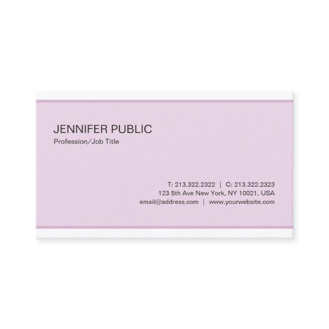 Professional Modern Elegant Color Clean Plain