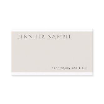 Professional Modern Elegant Colors Plain Luxury