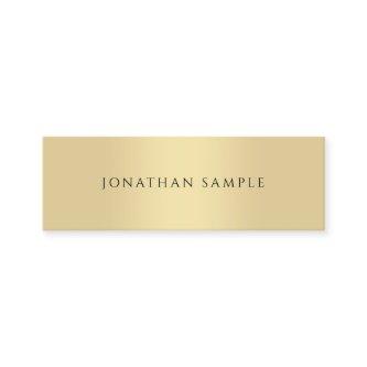 Professional Modern Elegant Faux Gold Template Mini