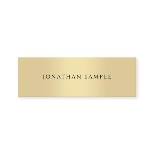 Professional Modern Elegant Faux Gold Template Mini