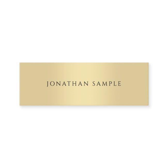 Professional Modern Elegant Faux Gold Template Mini